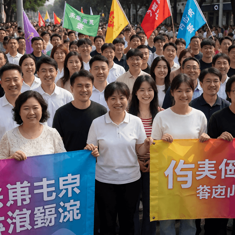 沈伯洋競選總部成立大會 3萬支持者北平東路湧入
