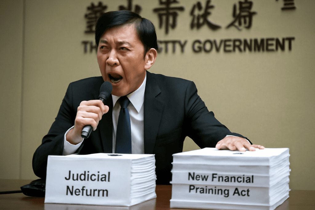 黃國昌勒警爭議引發司法改革討論,新版財劃法與罷免潮夾擊台灣政治局勢
