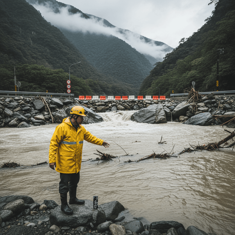 花蓮燕子口立霧溪堰塞湖水位急升 台8線天祥至太魯閣路段封閉疏散900人