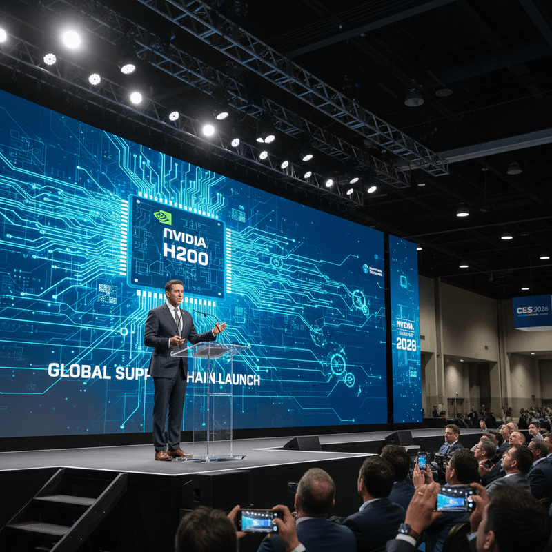 CES 2026黃仁勳宣布輝達H200晶片供應鏈啟動 台積電擴產因應AI算力需求