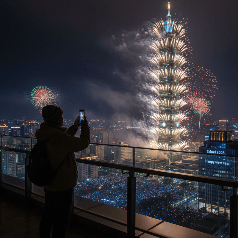 台北2026跨年晚會收視突破530萬,101煙火秀創歷史最高點