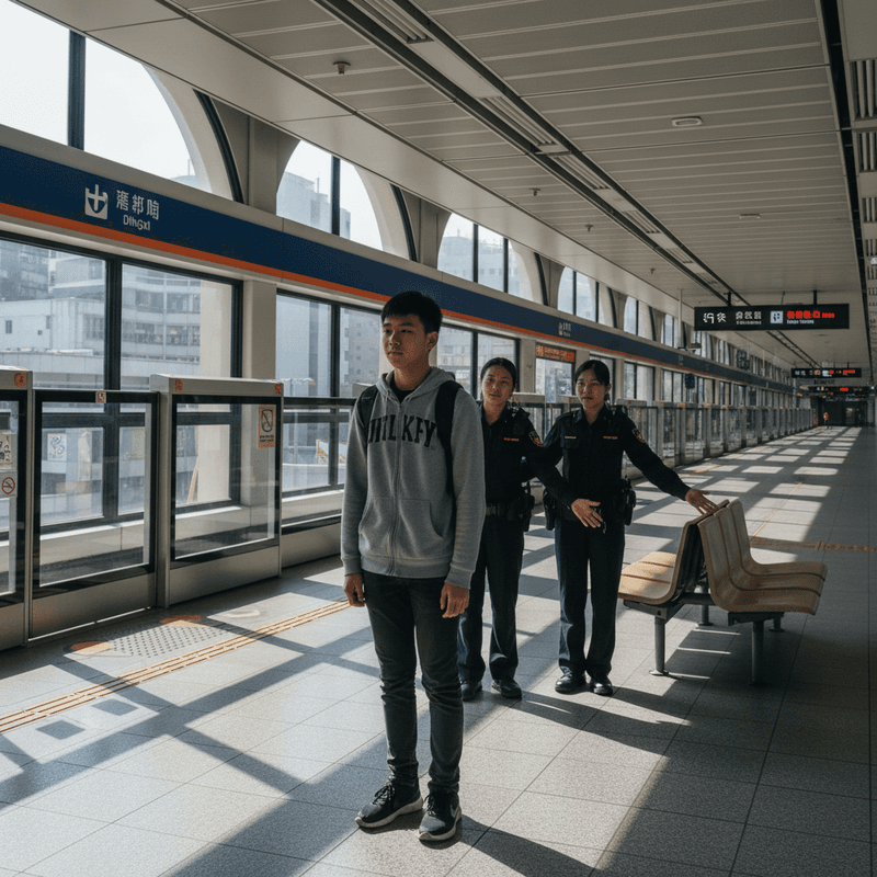新北永和頂溪捷運站15歲少年縱火案警方迅速攔截移送少年法庭