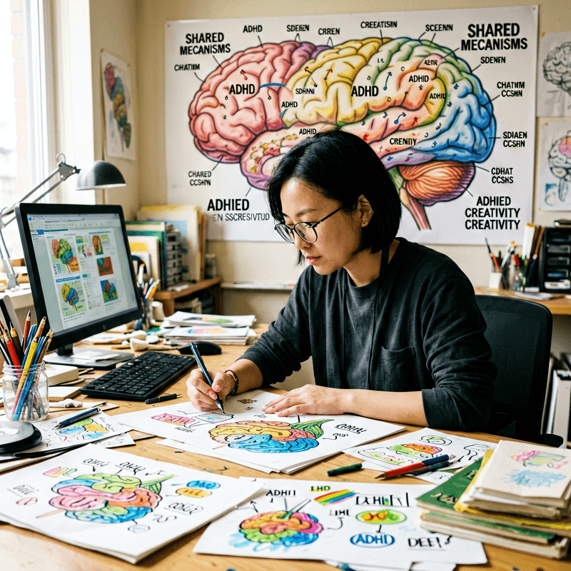ADHD與創造力共享大腦機制,專家:勿忽略執行功能障礙