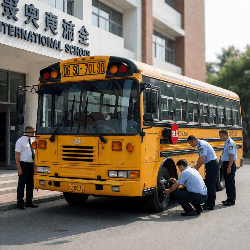 康橋國際學校三年三起校車意外 新北教育局要求加強檢修並持續抽查