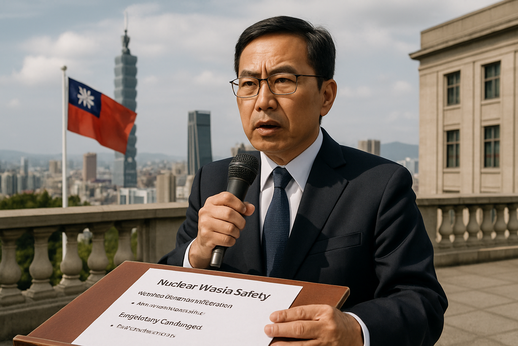 黃國昌推深孔地質處置引核廢料安全爭議 台灣能源轉型面臨信任與法規挑戰