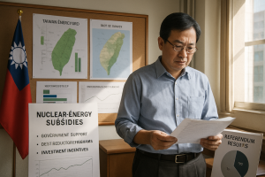 台灣能源轉型面臨核能公投對立與補貼爭議，政策調整與供電安全成關鍵挑戰