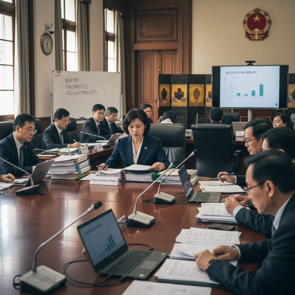 行政院召集22縣市首長協商財劃法修正分配失誤並承諾調整