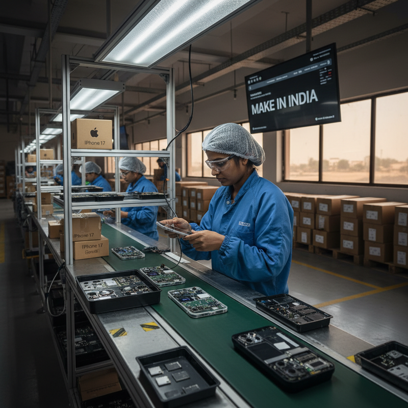 蘋果iPhone 17系列備貨增超10%｜印度首度全系列量產擴大供應鏈布局