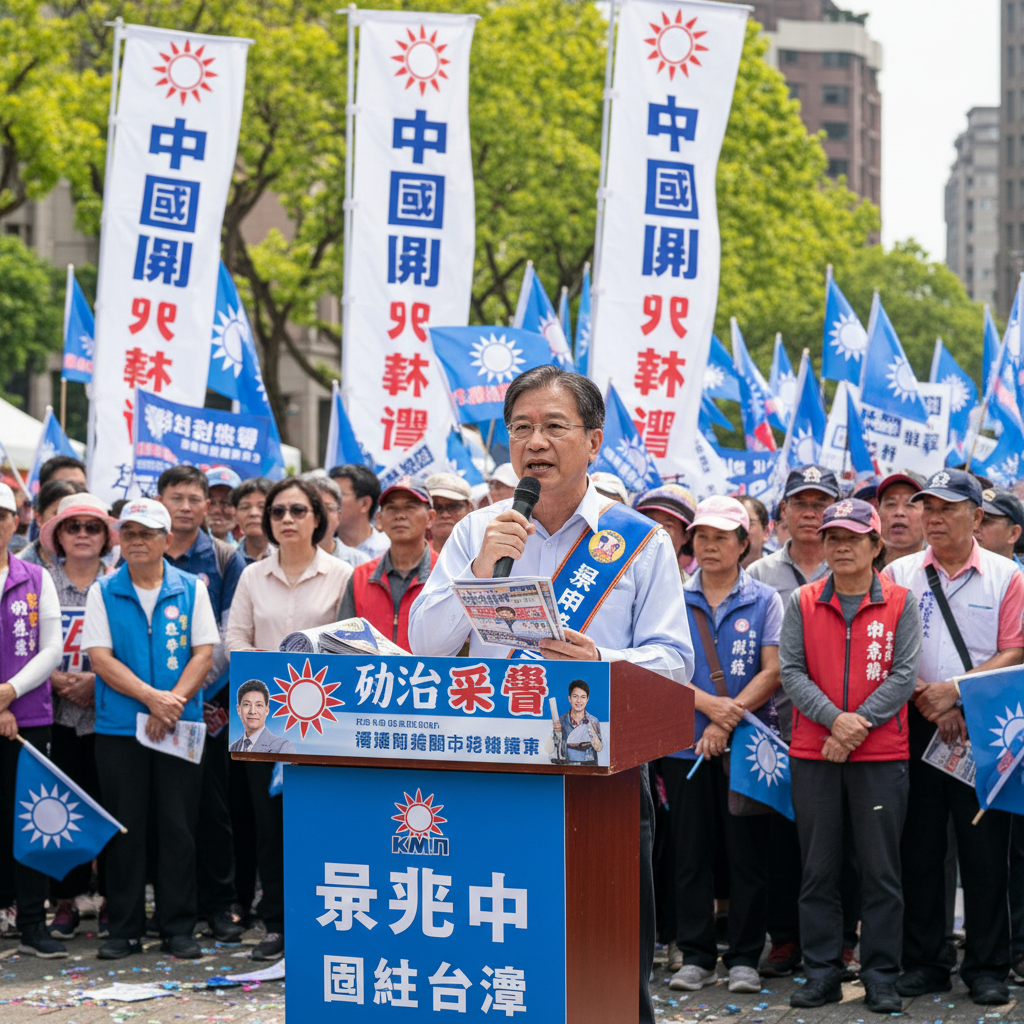 台灣國民黨主席選舉競爭激烈 張亞中民調領先面臨整合挑戰