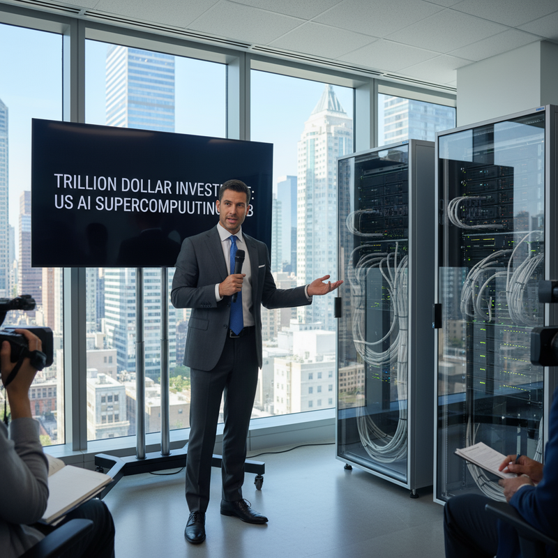 鴻海董事長劉揚偉宣布斥資420億台幣在美國建置AI超級算力中心