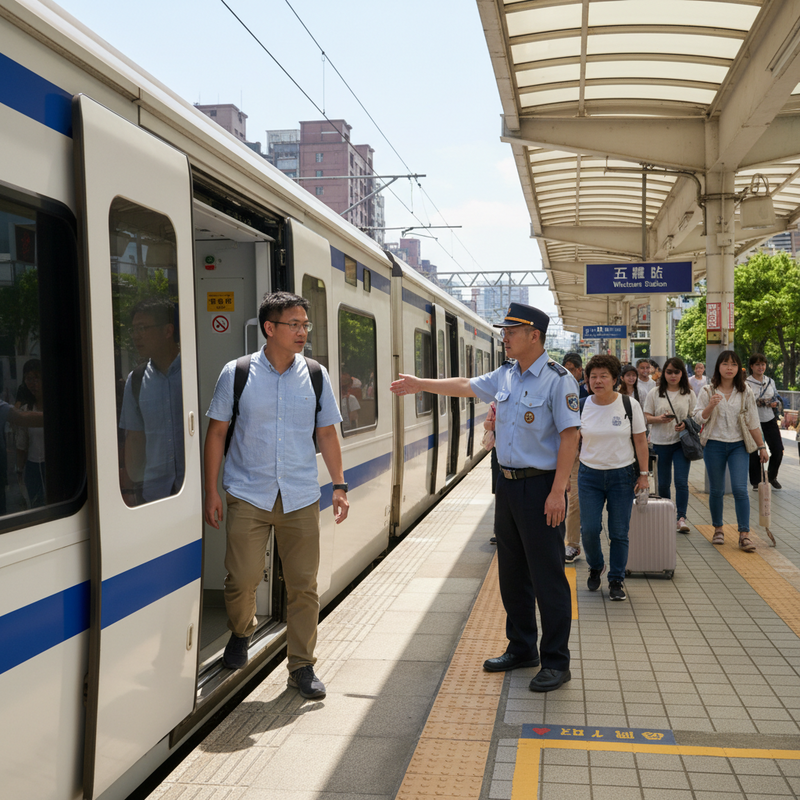 台中五權車站逃票男暴力推站務員落軌 警方逮捕嫌犯送辦