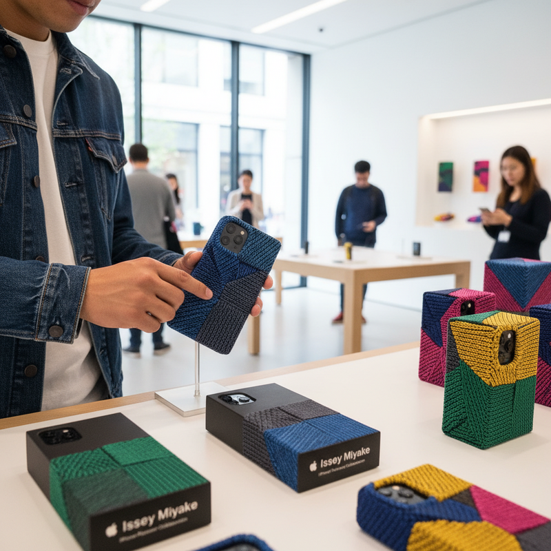 蘋果與三宅一生合作推出iPhone Pocket配件｜採3D針織布料本週上市，定價4900至7790元