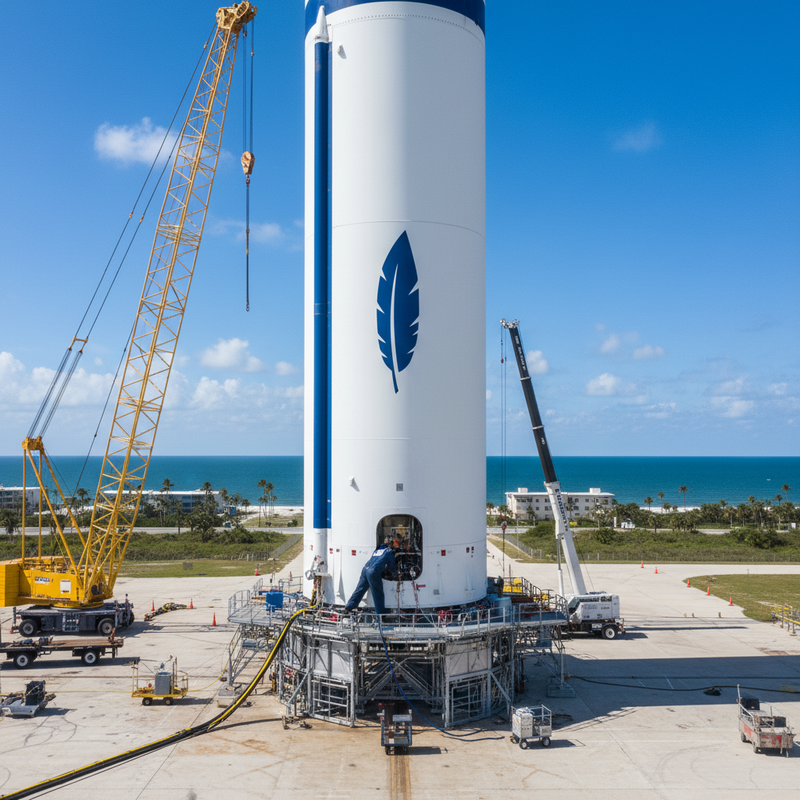 藍色起源新格倫火箭首度付費商業任務成功推進器精準回收