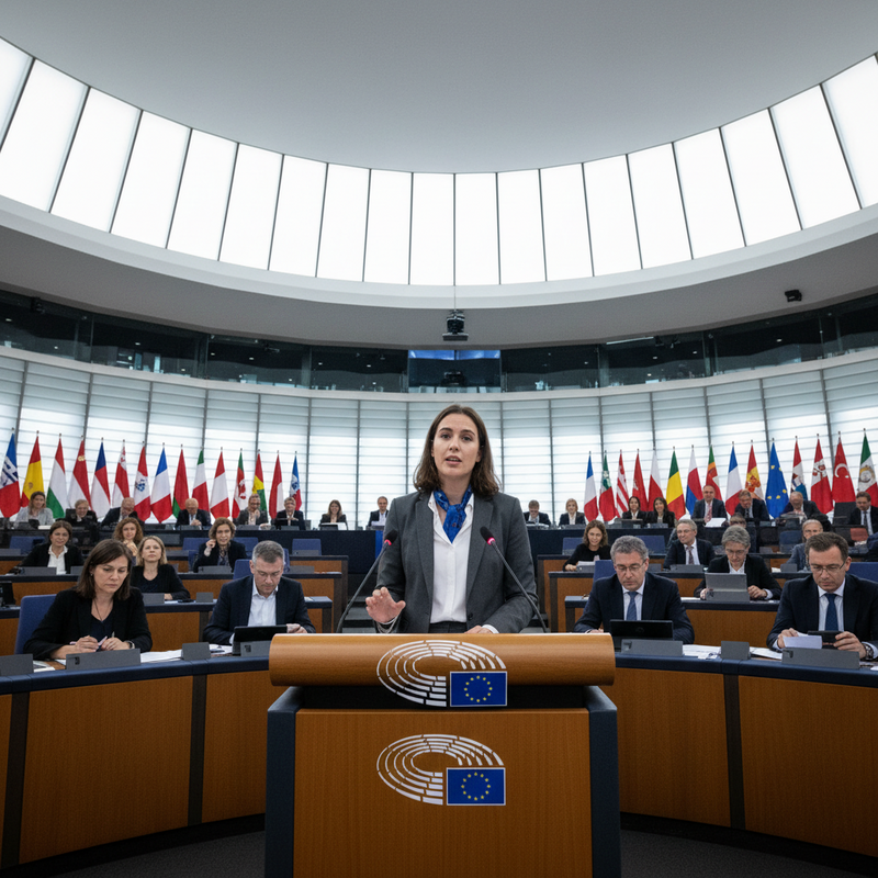 台灣副總統蕭美琴在歐洲議會首次演說