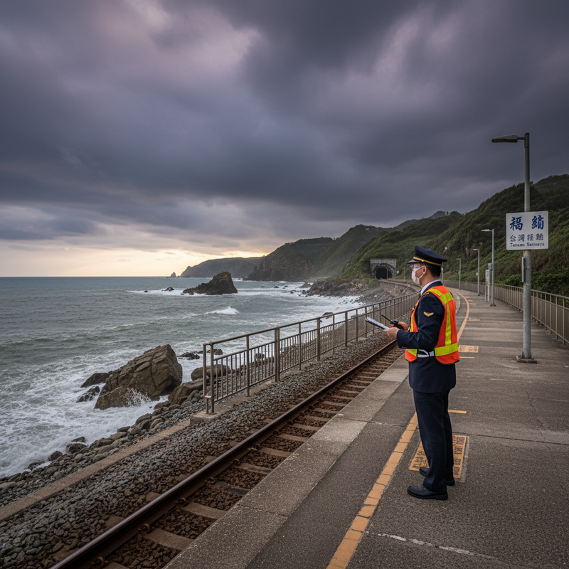 台鐵因颱風鳳凰影響11日深澳線預防性停駛，其他路線18時前正常運行