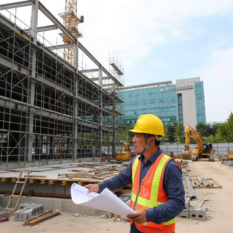 南韓光州圖書館施工鋼結構坍塌致4工人被活埋，工程暫停調查安全標準