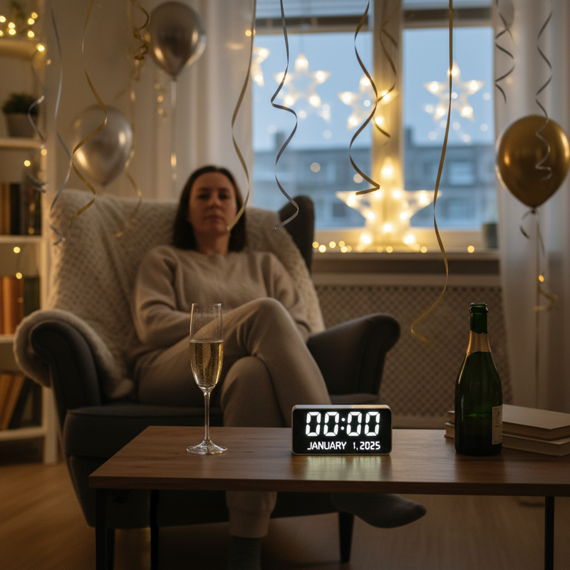 調查顯示2025年美國逾半民眾計劃跨年獨處，慶祝熱度下降