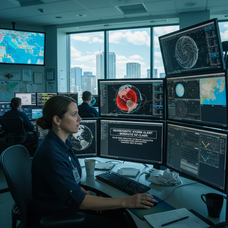 中央氣象署發布中度磁暴警示｜太陽風影響衛星導航與通訊系統39小時