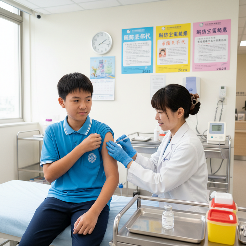 台灣2025年起國中男生納入公費HPV疫苗接種計畫