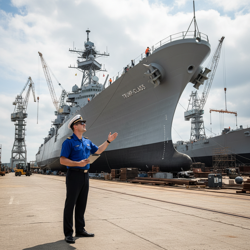 川普宣布2025年底啟動建造排水量3萬噸「川普級」超大型戰鬥艦