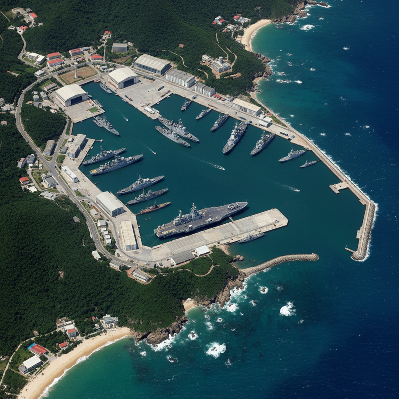 美國衛星公司Vantor發布中國海南榆林海軍基地高解析度3D影像