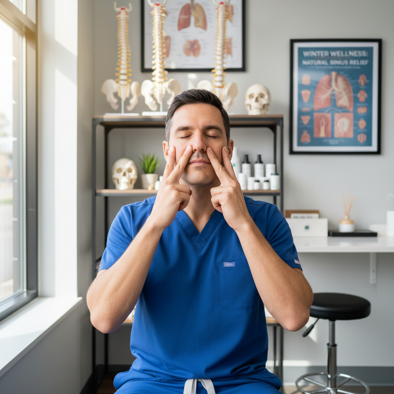 冬季鼻塞增多 美國脊椎治療師分享三指按摩法輔助緩解建議搭配正規治療