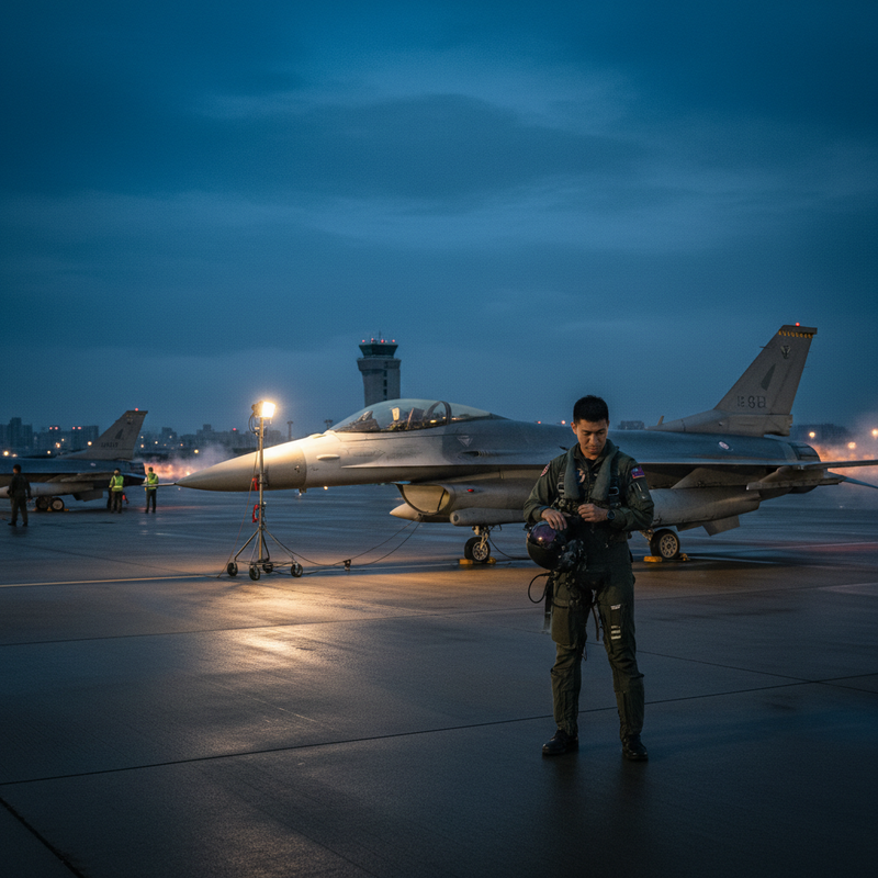 花蓮空軍F-16V夜間訓練失聯 飛官疑跳傘搜救持續進行