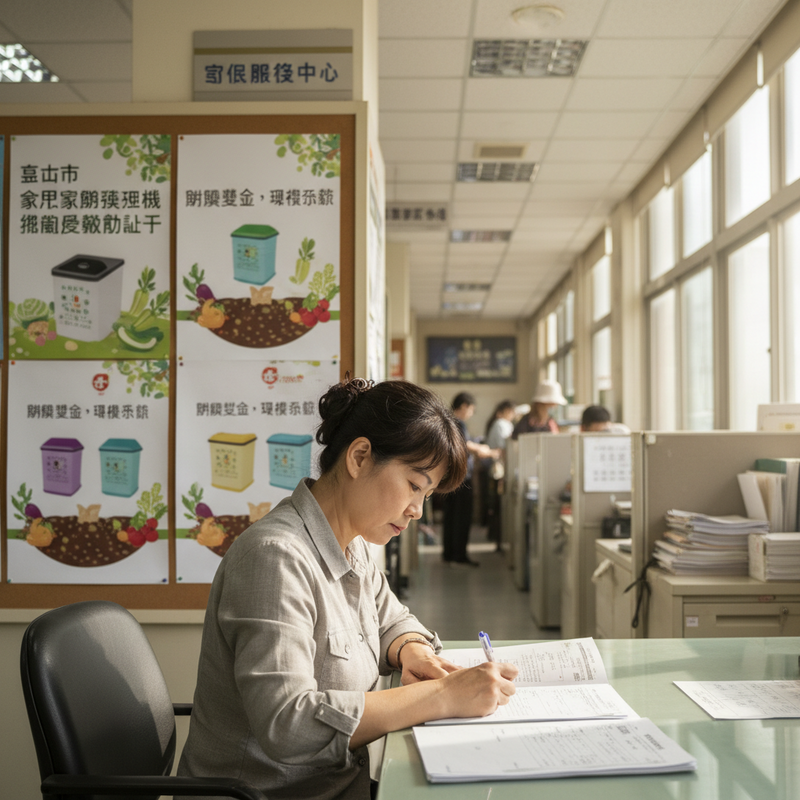 台中市家用廚餘機補助開放三天逾五千戶申請引多元反饋