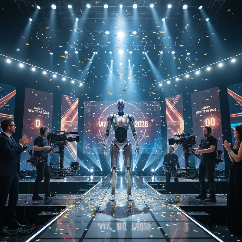 2026央視春晚中國人形機器人表演後無法自主下台引熱議