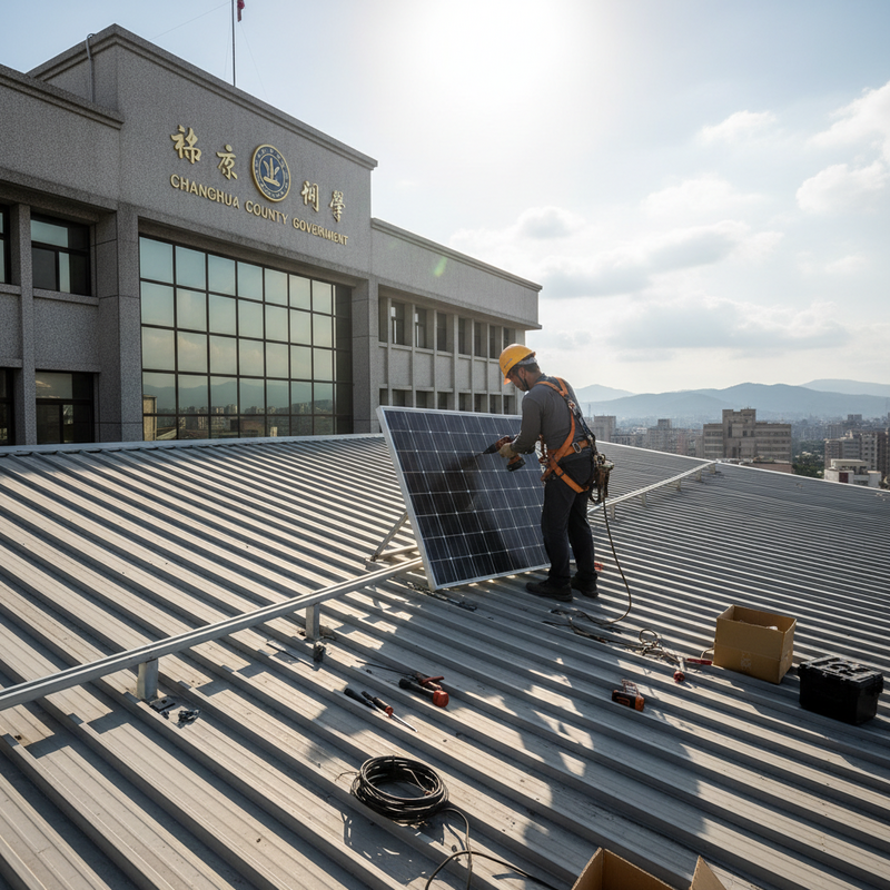 彰化縣府太陽光電設備拆除|續約談判回饋比例未達共識導致撤除