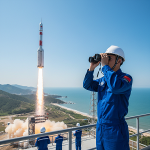 中國四川西昌火箭發射經過南海及台灣防空識別區　國防部示警無直接威脅