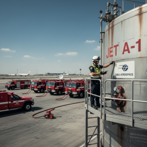 杜拜國際機場油槽遭無人機襲擊引發大火，航班暫停運作