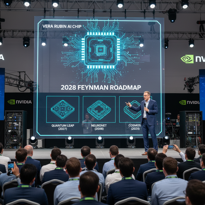 輝達GTC 2026發布最強AI晶片Vera Rubin及2028年Feynman藍圖