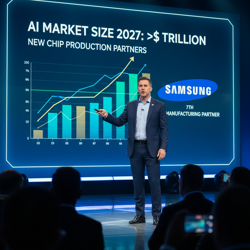 輝達GTC 2026公布2027年AI市場規模將破兆美元及新晶片量產三星成第七代工夥伴