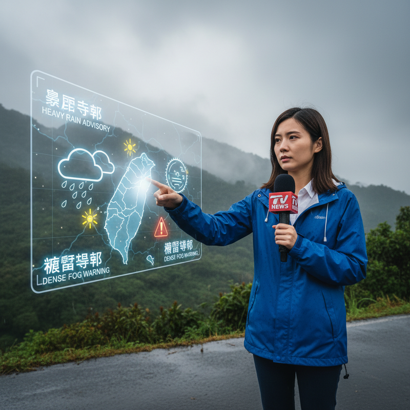 北台灣及東半部3月5日至6日大雨濃霧成災 中央氣象署發布多項警報