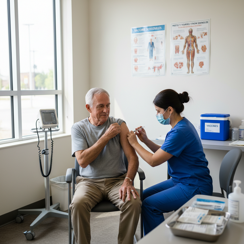 年長男性接種帶狀皰疹疫苗以降低失智風險