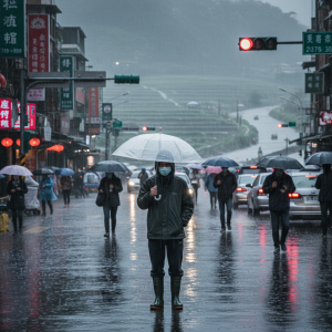 台灣清明連假遭強對流鋒面侵襲 北部豪雨持續擴散中南部造成交通及農業影響